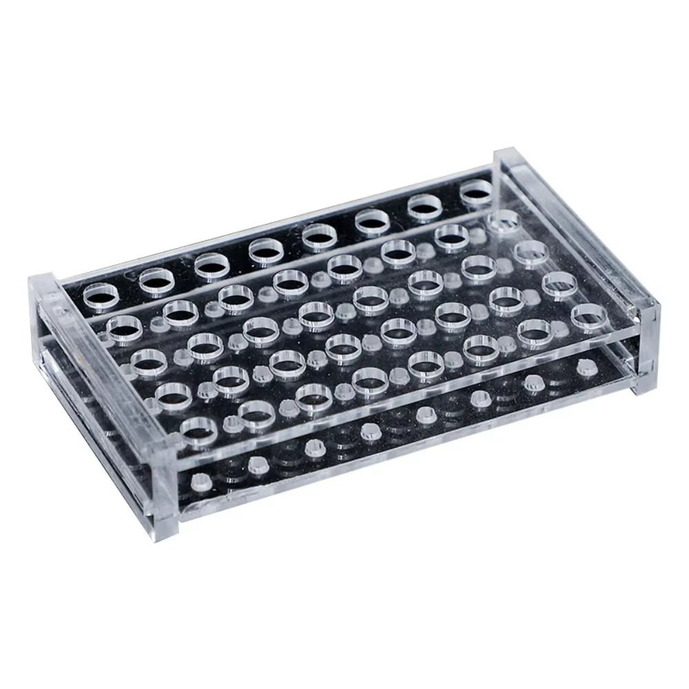 Lab Equipment - حامل أنابيب اختبار أكريليك متين وشفاف