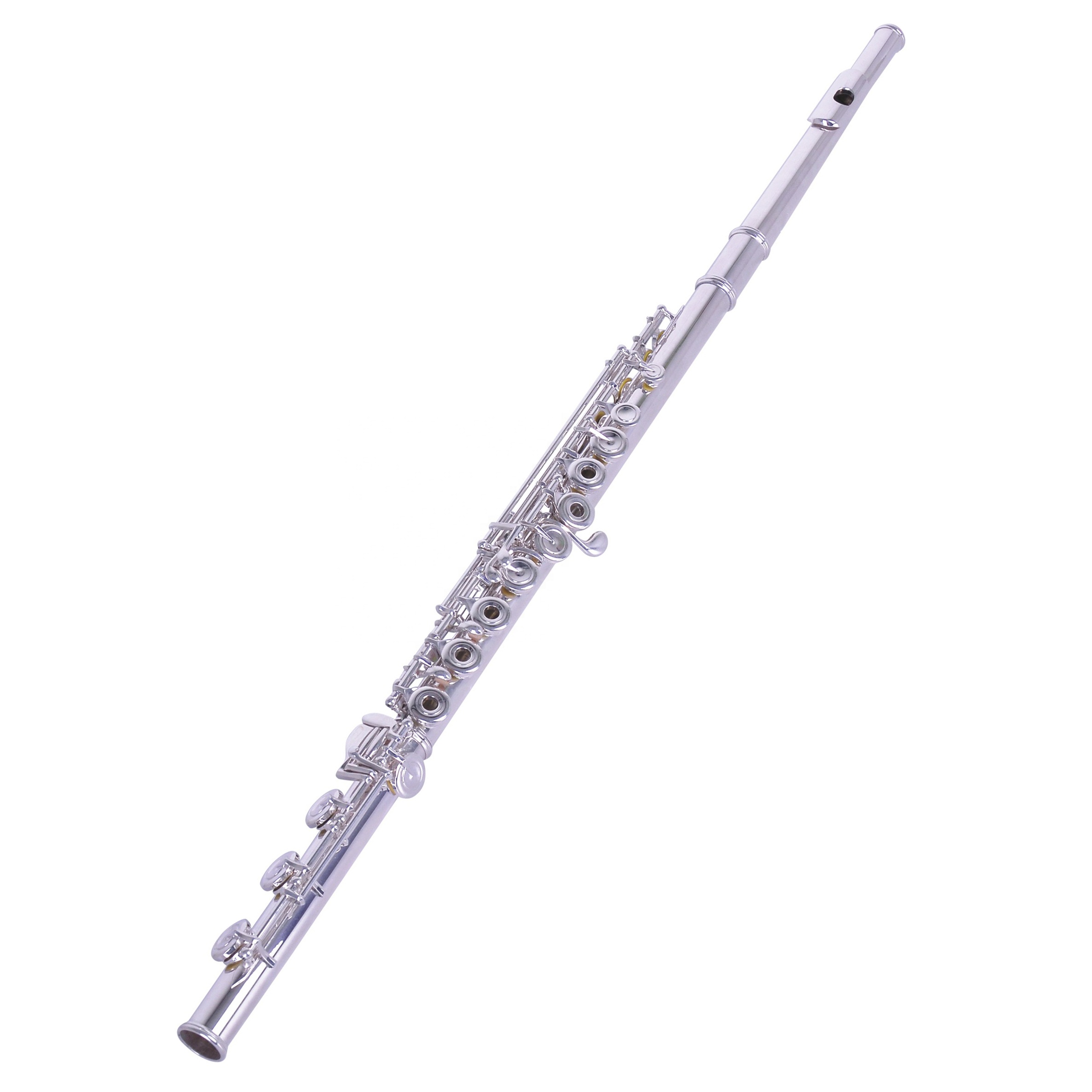 Test Instruments - فلوت نحاسي أبيض بـ 17 فتحة