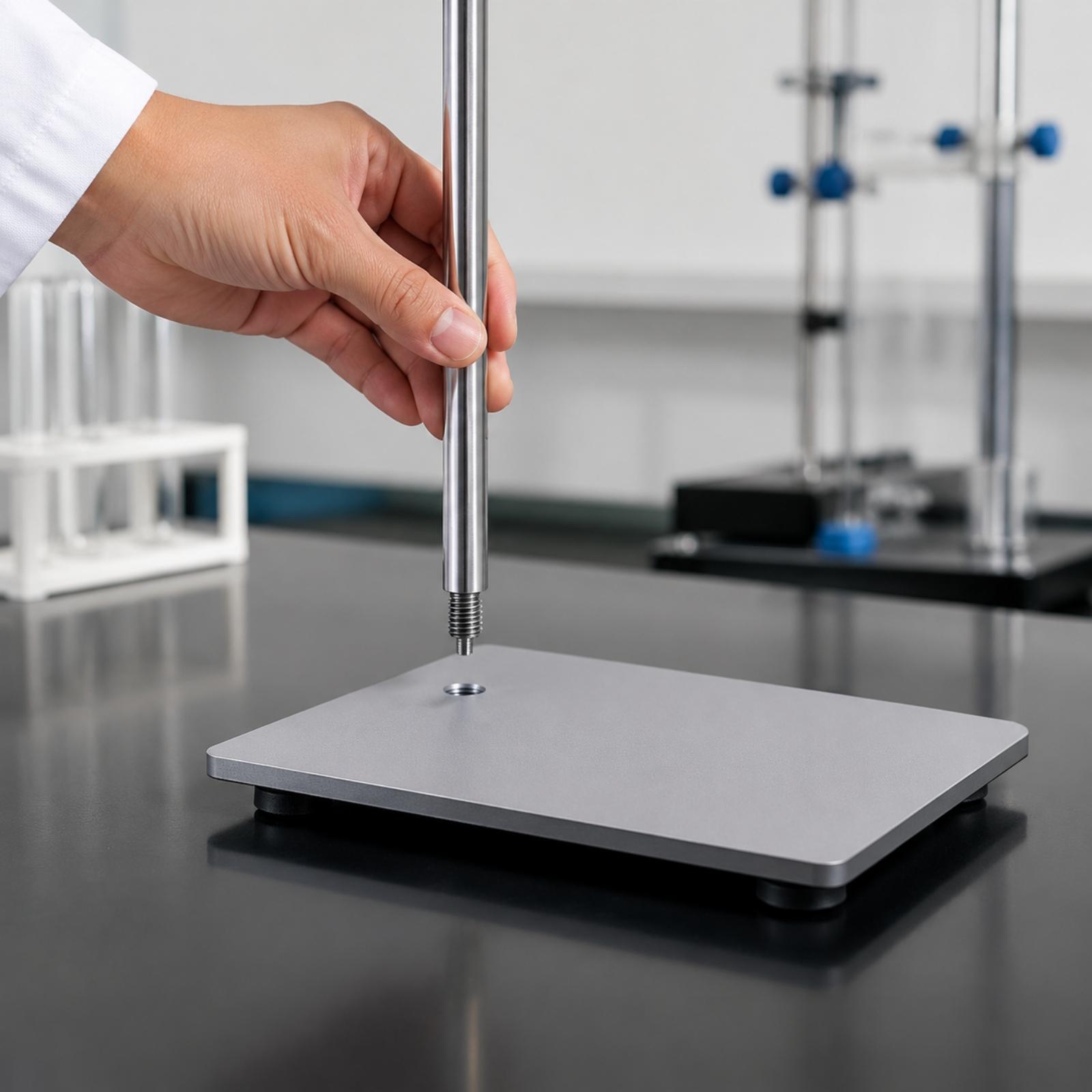 حامل معدني من الحديد مع عمود ب - مراجعة Lab Equipment وسعره